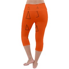 Lightweight Velour Capri Yoga Leggings 