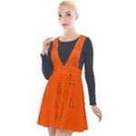 Drawing-1 Sketchpad Plunge Pinafore Velour Dress