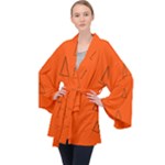 Drawing-1 Sketchpad Long Sleeve Velvet Kimono 