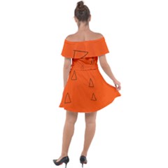 Off Shoulder Velour Dress 