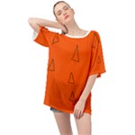 Drawing-1 Sketchpad Oversized Chiffon Top
