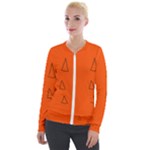 Drawing-1 Sketchpad Velvet Zip Up Jacket
