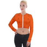 Drawing-1 Sketchpad Long Sleeve Cropped Velvet Jacket
