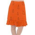 Drawing-1 Sketchpad Fishtail Chiffon Skirt