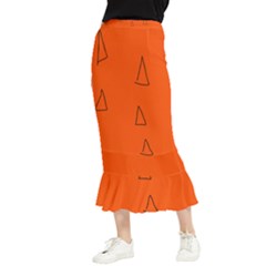 Maxi Fishtail Chiffon Skirt 