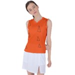 Drawing-1 Sketchpad Women s Sleeveless Sports Top