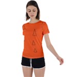 Drawing-1 Sketchpad Back Circle Cutout Sports Tee