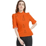 Drawing-1 Sketchpad Frill Neck Blouse