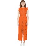 Drawing-1 Sketchpad Women s Frill Top Jumpsuit