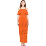 Drawing-1 Sketchpad Draped Sleeveless Chiffon Jumpsuit