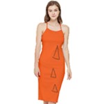 Drawing-1 Sketchpad Bodycon Cross Back Summer Dress