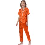 Drawing-1 Sketchpad Kids  Satin Short Sleeve Pajamas Set