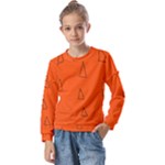 Drawing-1 Sketchpad Kids  Long Sleeve Tee with Frill 