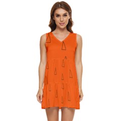 Tiered Sleeveless Mini Dress 