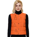 Drawing-1 Sketchpad Women s Short Button Up Puffer Vest