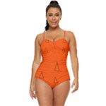 Drawing-1 Sketchpad Retro Full Coverage Swimsuit