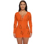 Drawing-1 Sketchpad Long Sleeve Boyleg Swimsuit