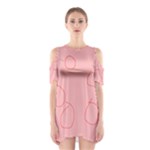 Drawing-2 Sketchpad Shoulder Cutout One Piece Dress