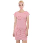 Drawing-2 Sketchpad Cap Sleeve Bodycon Dress