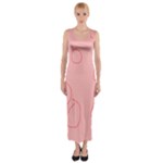 Drawing-2 Sketchpad Fitted Maxi Dress