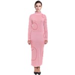 Drawing-2 Sketchpad Turtleneck Maxi Dress