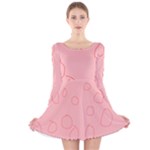 Drawing-2 Sketchpad Long Sleeve Velvet Skater Dress