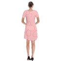 Short Sleeve V-neck Flare Dress 