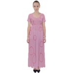 Drawing-2 Sketchpad High Waist Short Sleeve Maxi Dress