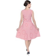 V-Neck Midi Sleeveless Dress  