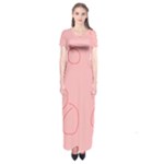 Drawing-2 Sketchpad Short Sleeve Maxi Dress