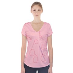Short Sleeve Front Detail Top 