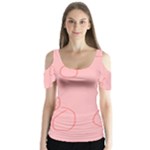 Drawing-2 Sketchpad Butterfly Sleeve Cutout Tee 