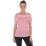 Drawing-2 Sketchpad Shoulder Cut Out Short Sleeve Top