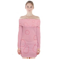 Long Sleeve Off Shoulder Dress 