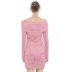 Long Sleeve Off Shoulder Dress 