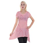 Drawing-2 Sketchpad Short Sleeve Side Drop Tunic