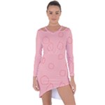 Drawing-2 Sketchpad Asymmetric Cut-Out Shift Dress