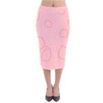 Drawing-2 Sketchpad Velvet Midi Pencil Skirt