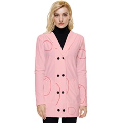 Button Up Hooded Coat  