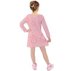Kids  Long Sleeve Velvet Dress 