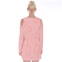 Velvet Long Sleeve Shoulder Cutout Dress 