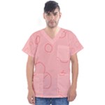 Drawing-2 Sketchpad Men s V-Neck Scrub Top