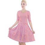 Drawing-2 Sketchpad Quarter Sleeve A-Line Dress