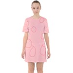 Drawing-2 Sketchpad Sixties Short Sleeve Mini Dress