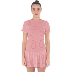 Drop Hem Mini Chiffon Dress 