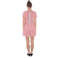 Drop Hem Mini Chiffon Dress 