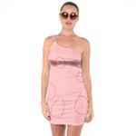 Drawing-2 Sketchpad One Soulder Bodycon Dress