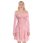 Drawing-2 Sketchpad Off Shoulder Skater Dress