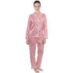 Drawing-2 Sketchpad Satin Long Sleeve Pajamas Set