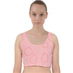 Drawing-2 Sketchpad Velvet Racer Back Crop Top